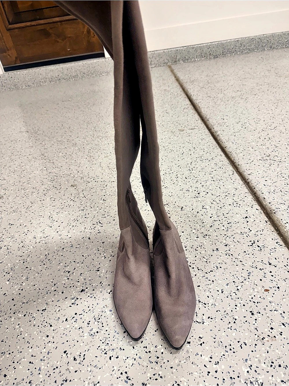 Donald Pliner Over-the-Knee Heeled Boots in Brown